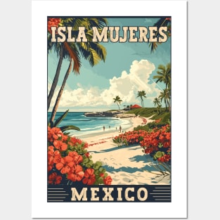 Isla Mujeres Mexico Tropical Paradise Travel Art Posters and Art